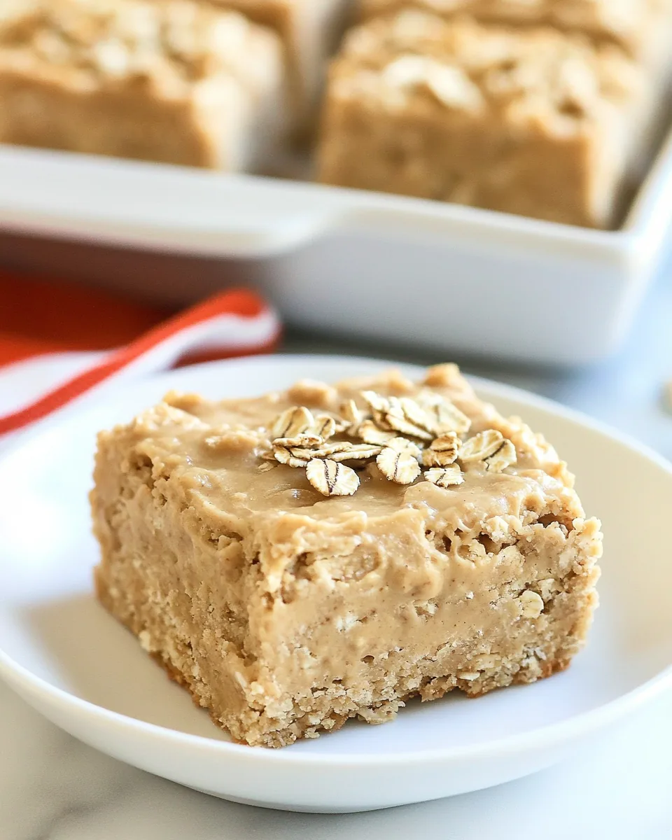 Oatmeal Peanut Butter Bars