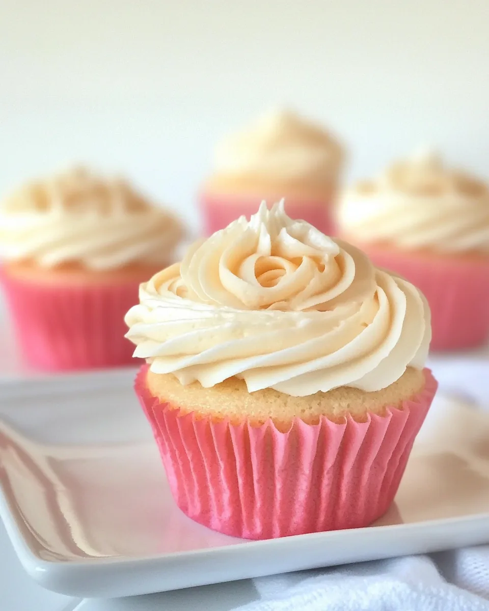 Ombre Vanilla Cupcakes