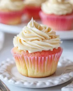 Ombre Vanilla Cupcakes
