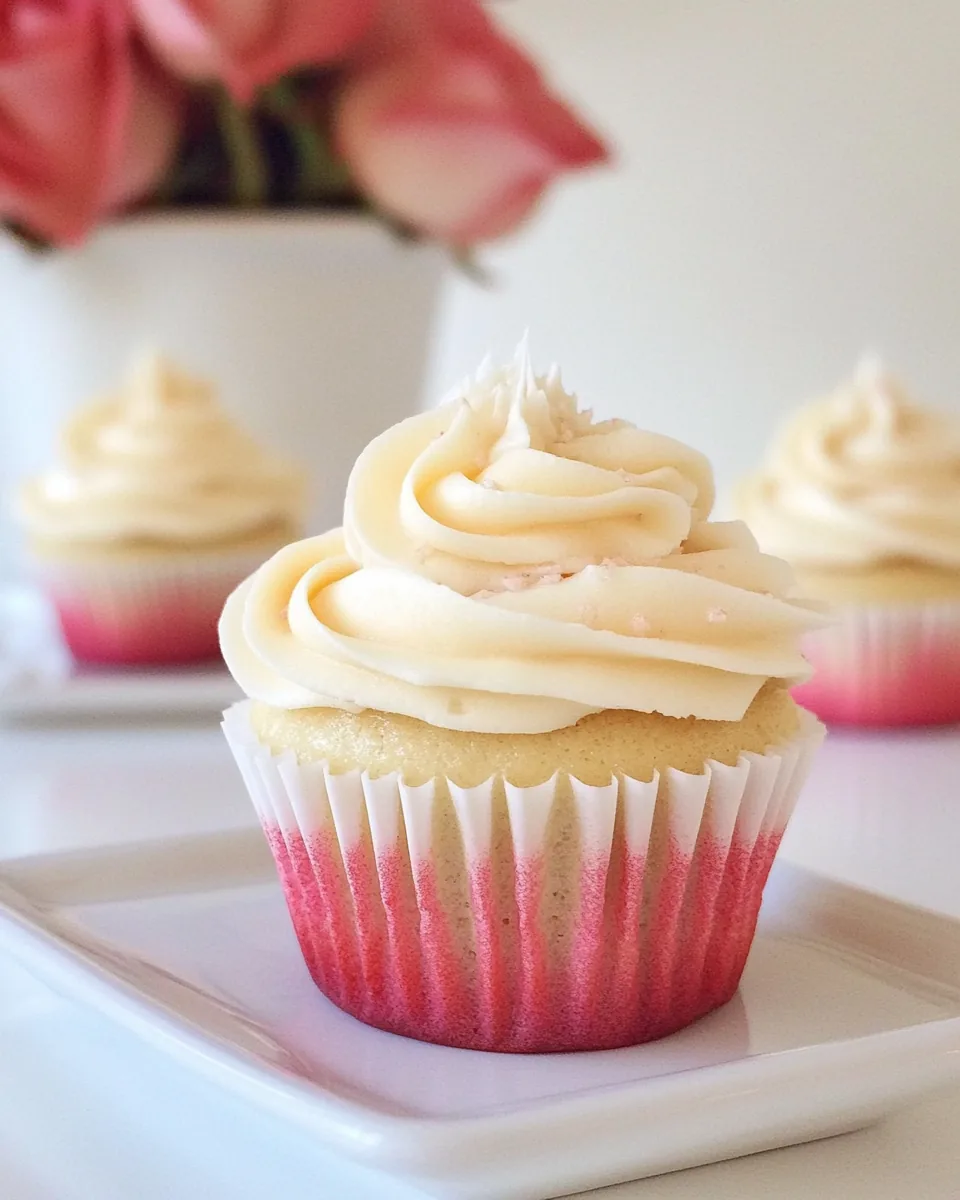 Ombre Vanilla Cupcakes