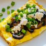 Omelet with Mushrooms and Goat Cheese
