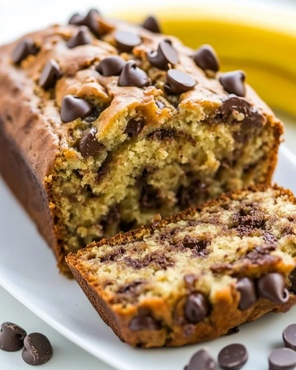 One Bowl Chocolate Chip Banana Bread