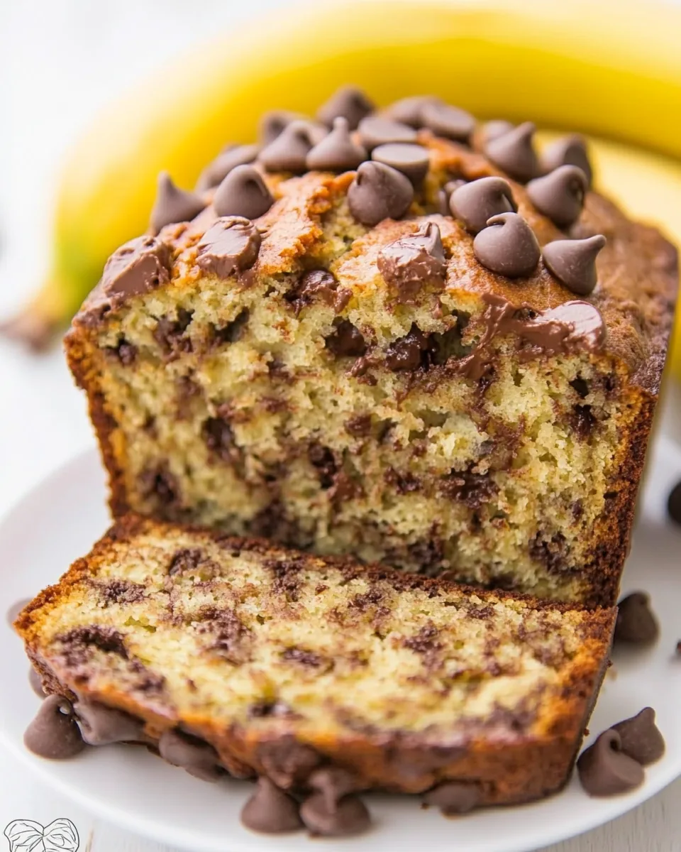 One Bowl Chocolate Chip Banana Bread