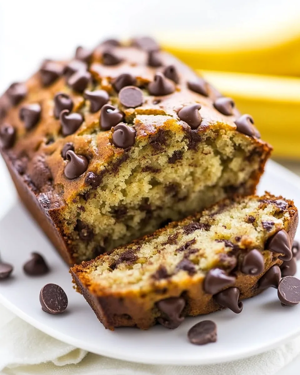 One Bowl Chocolate Chip Banana Bread