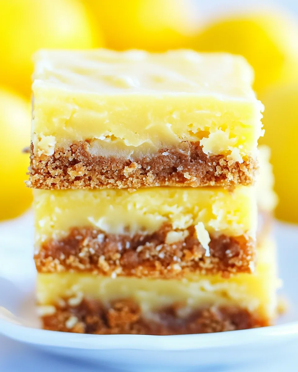 One Bowl Lemon Brownies