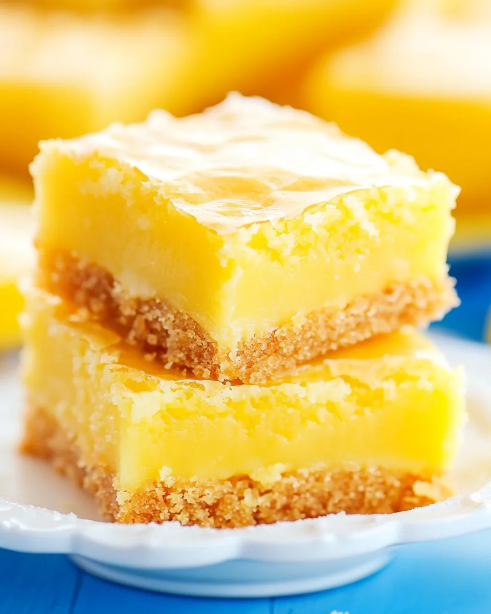 One Bowl Lemon Brownies