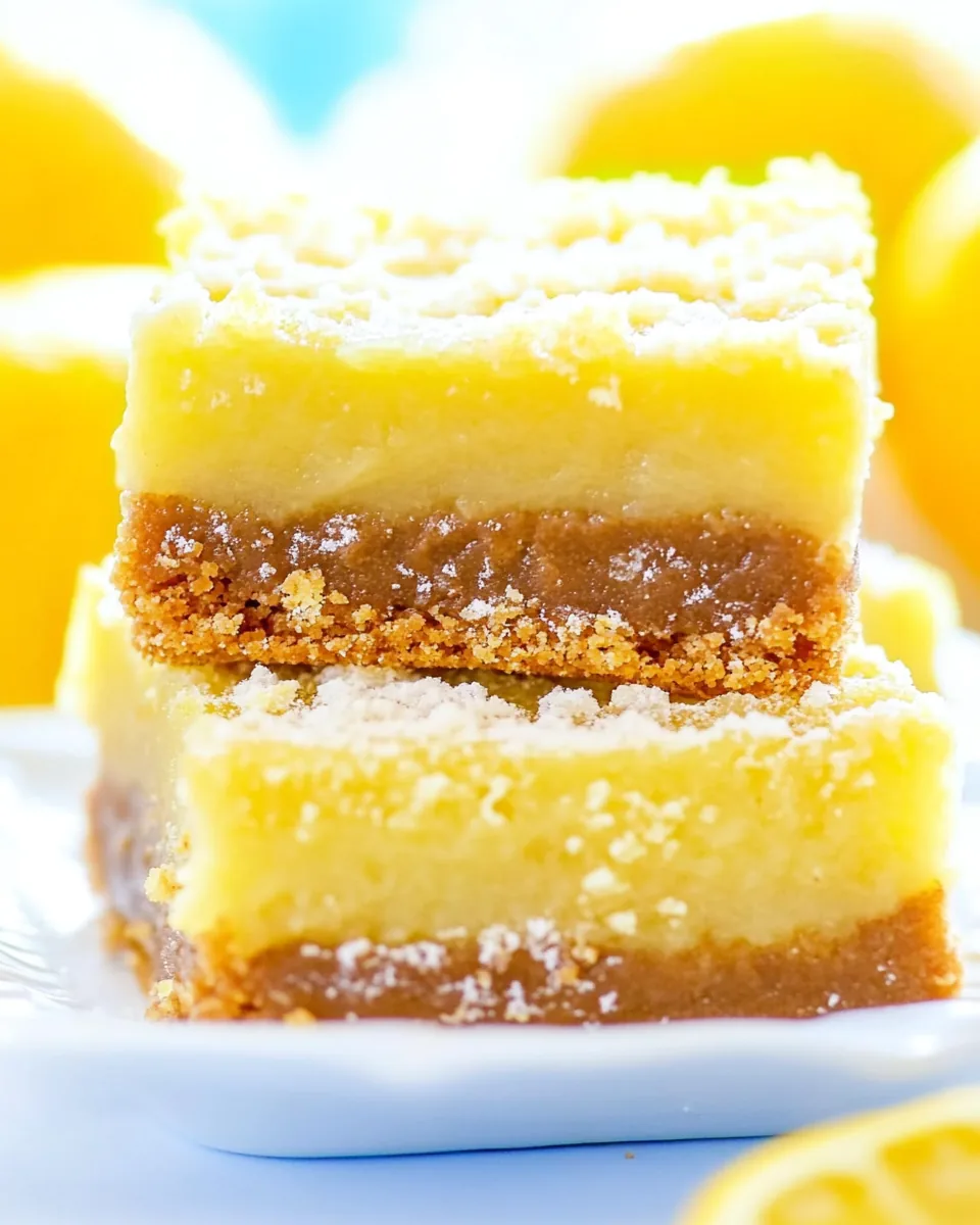 One Bowl Lemon Brownies
