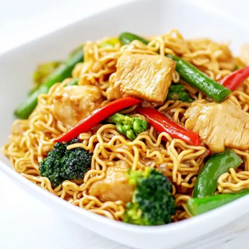 One Pot Chicken and Veggie Ramen Stir Fry