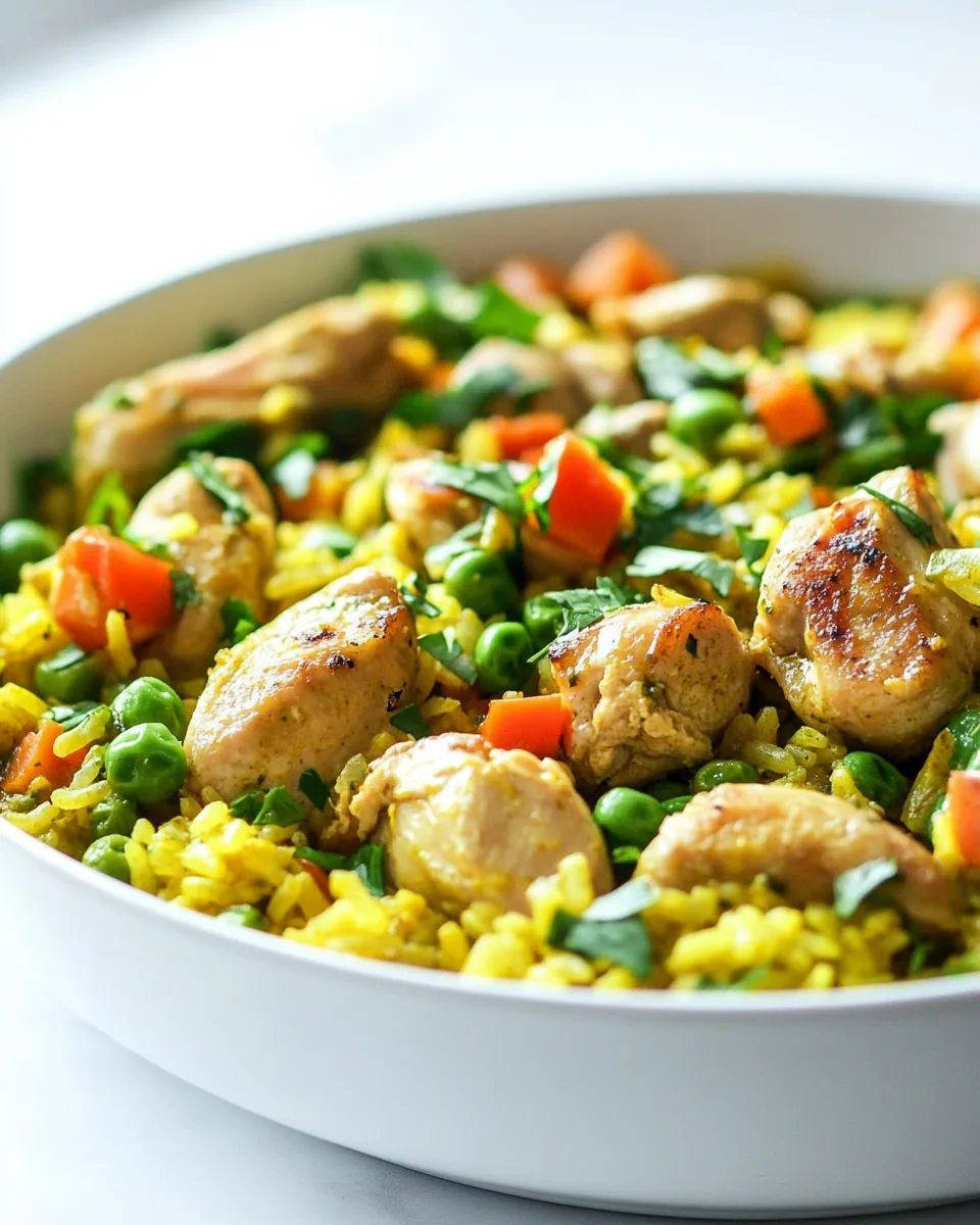One Pot Turmeric Chicken and Rice