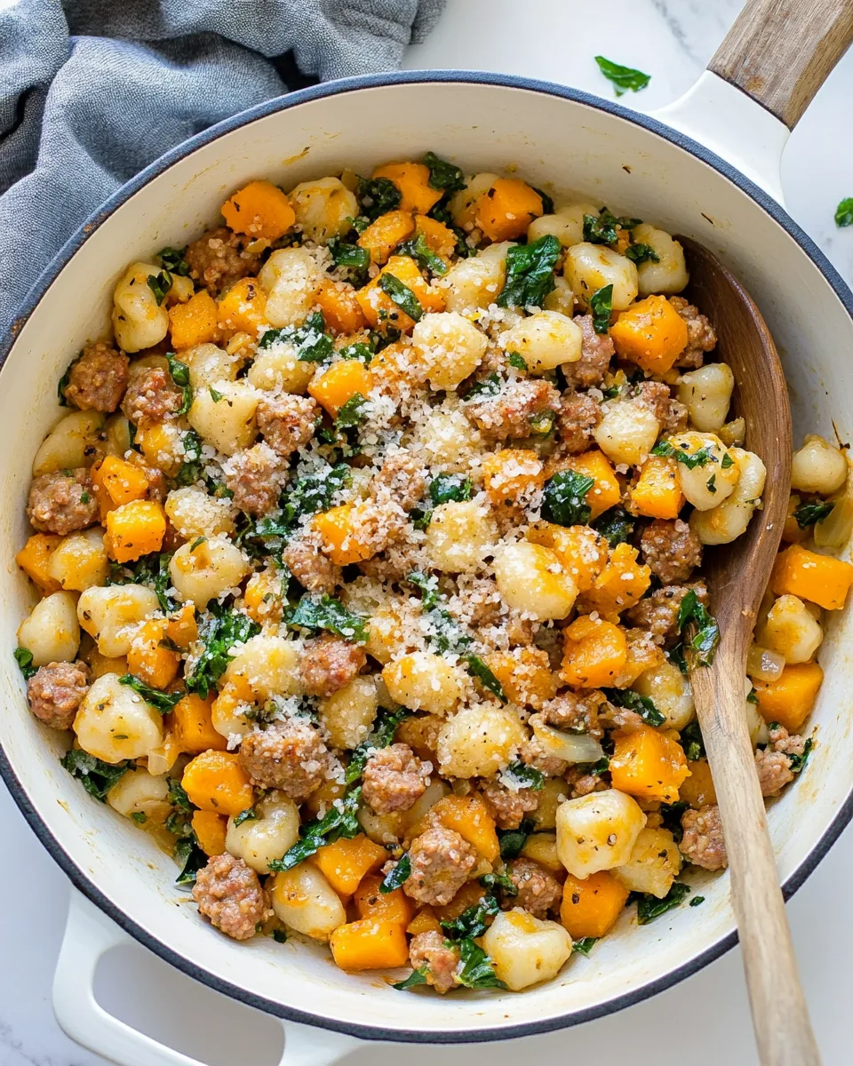 One Skillet Butternut Squash Gnocchi