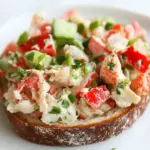 Open Face Crab Salad Toast