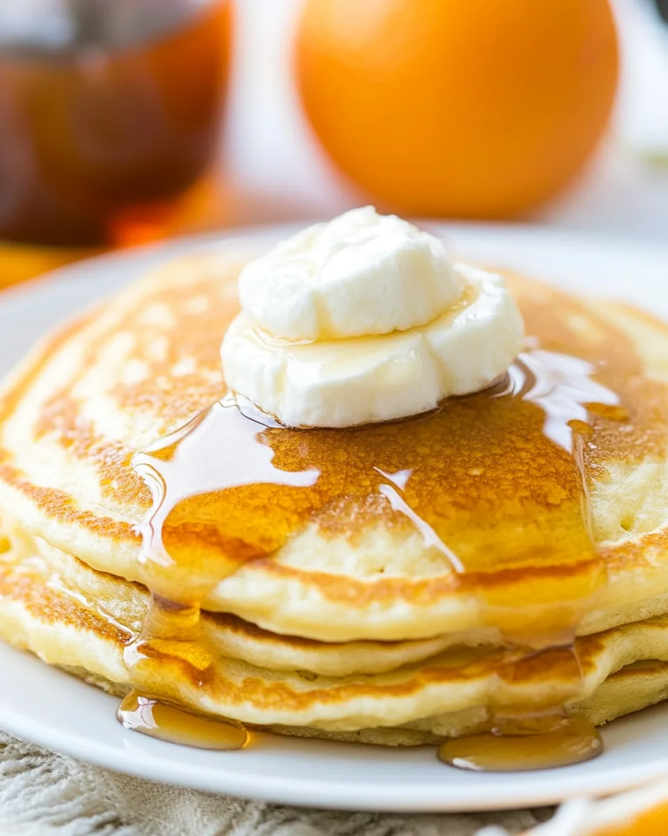 Orange Vanilla Pancakes
