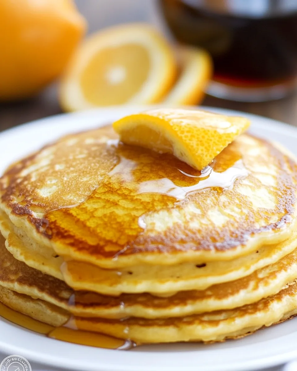 Orange Vanilla Pancakes