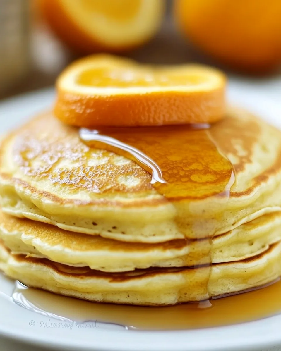 Orange Vanilla Pancakes