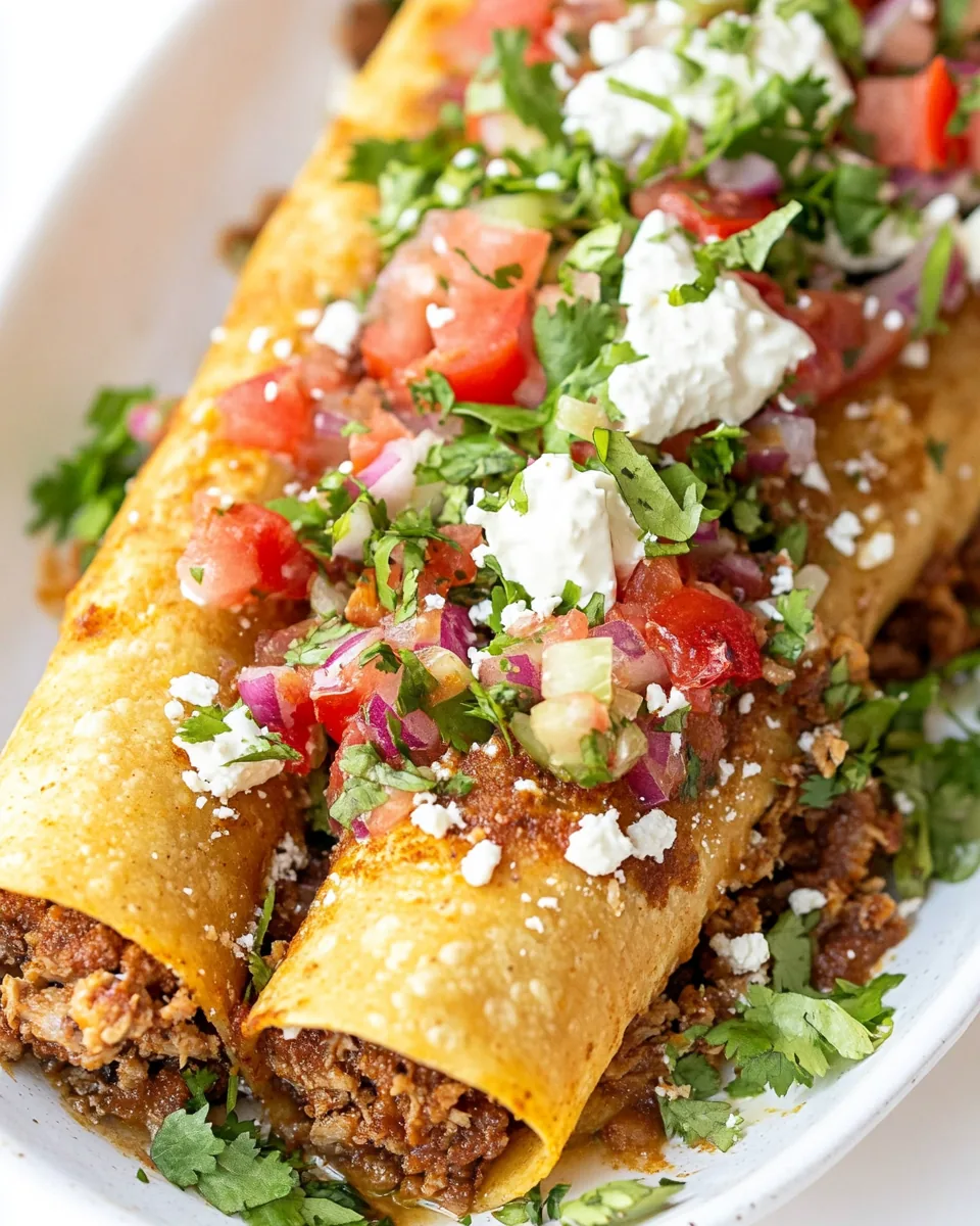 Oven Baked Beef Taquitos
