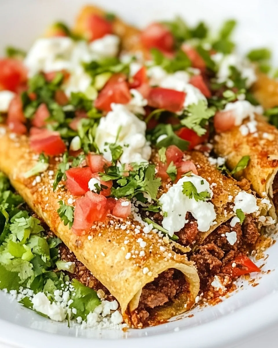 Oven Baked Beef Taquitos