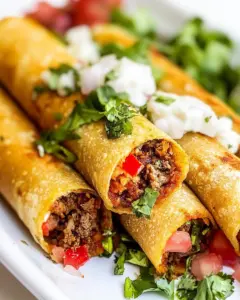 Oven Baked Beef Taquitos