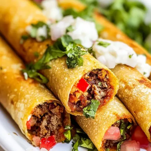 Oven Baked Beef Taquitos