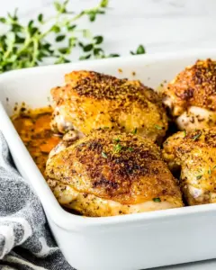 Oven Baked Chicken Thighs