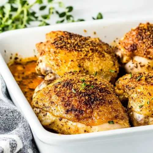 Oven Baked Chicken Thighs