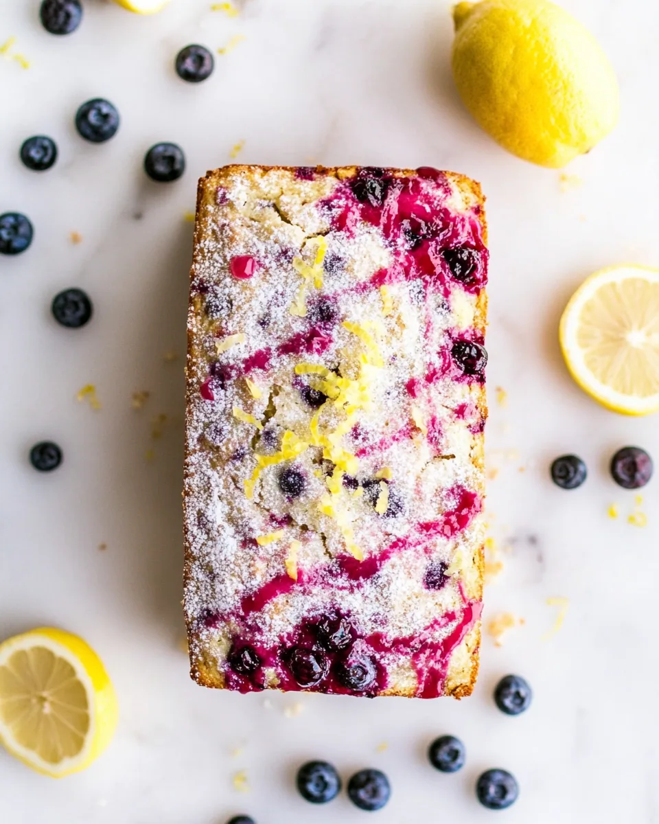 Paleo Lemon Blueberry Bread
