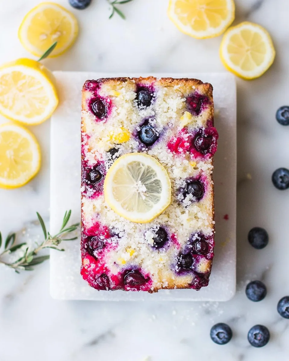 Paleo Lemon Blueberry Bread