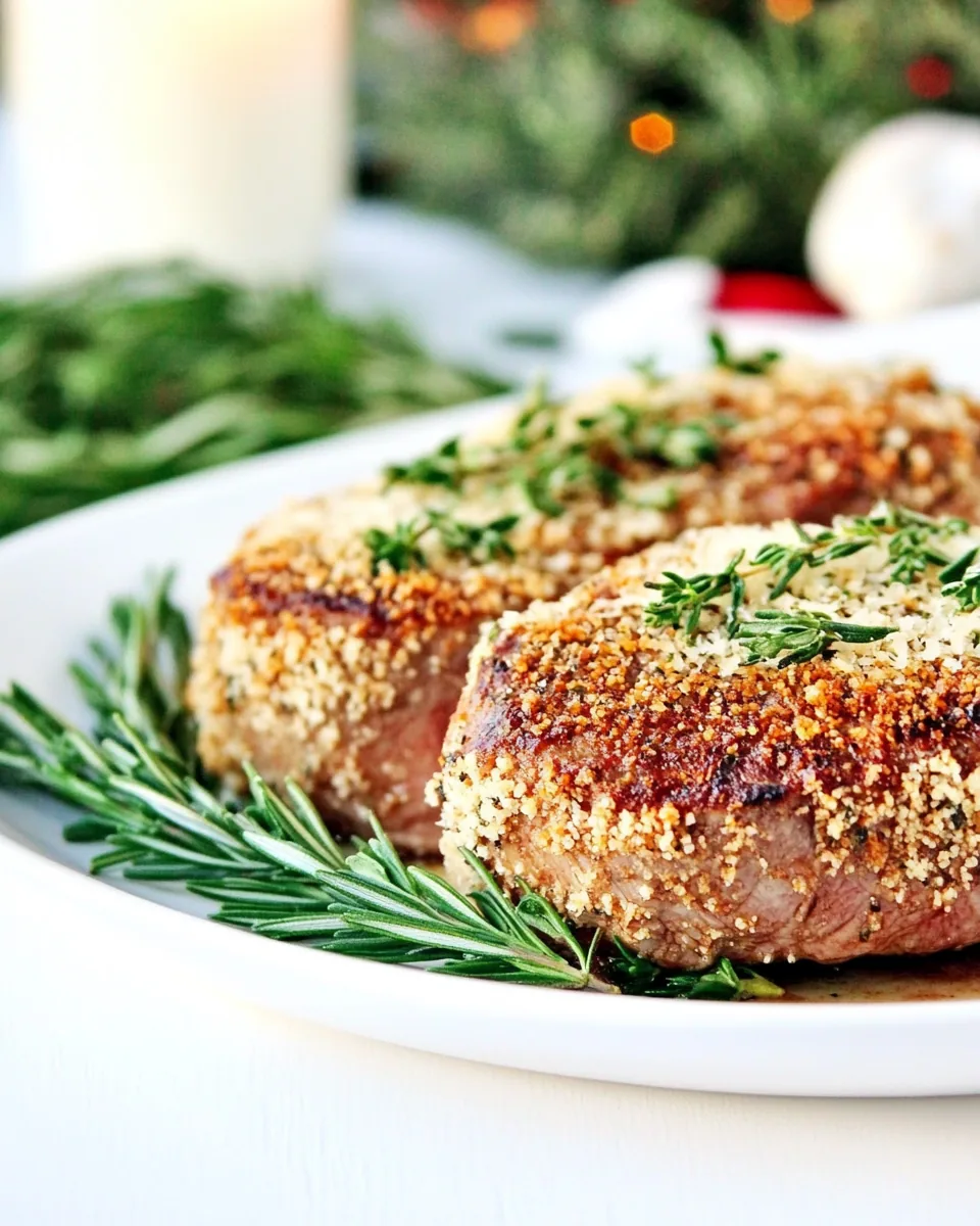 Parmesan Crusted Steaks