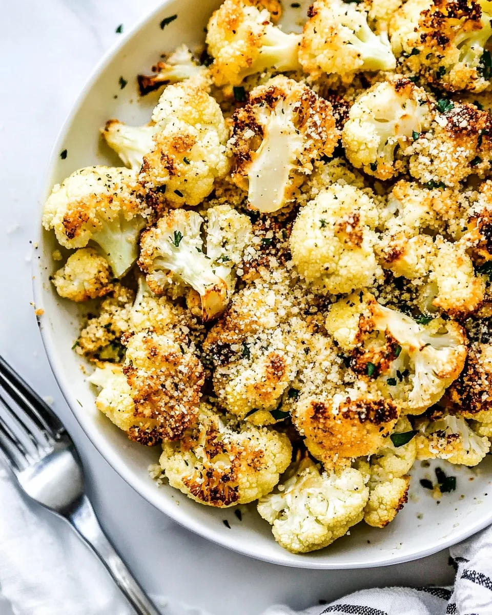 Parmesan Roasted Cauliflower