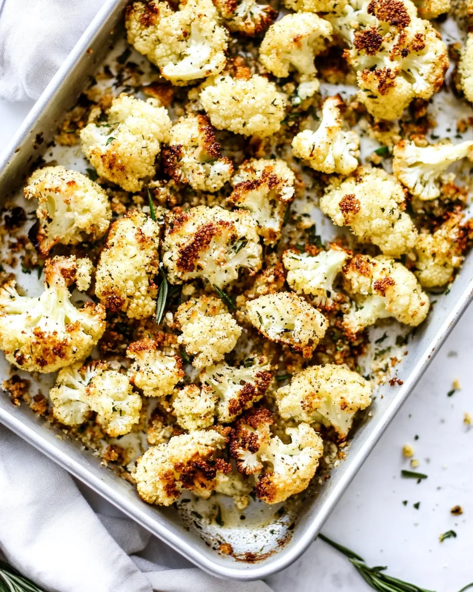 Parmesan Roasted Cauliflower