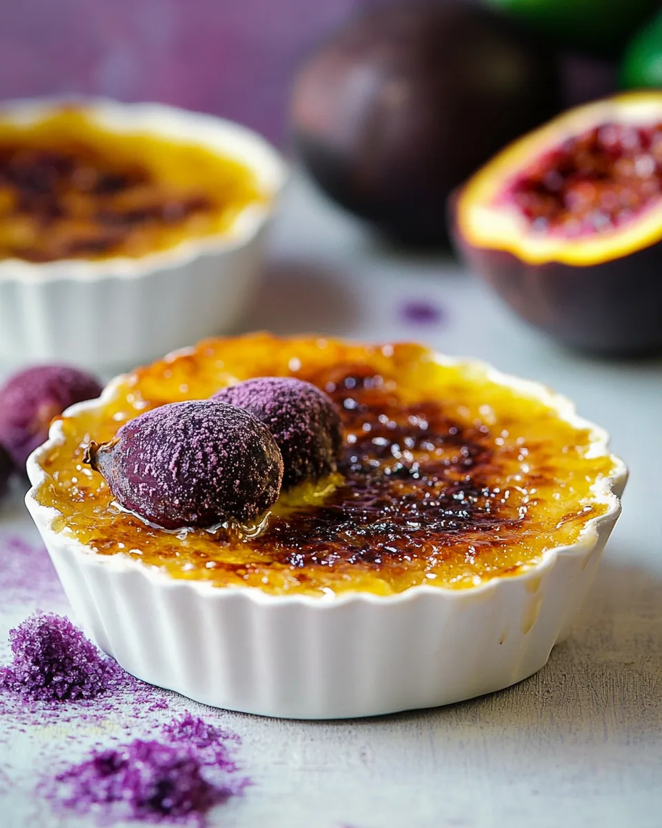 Passion Fruit Creme Brulee