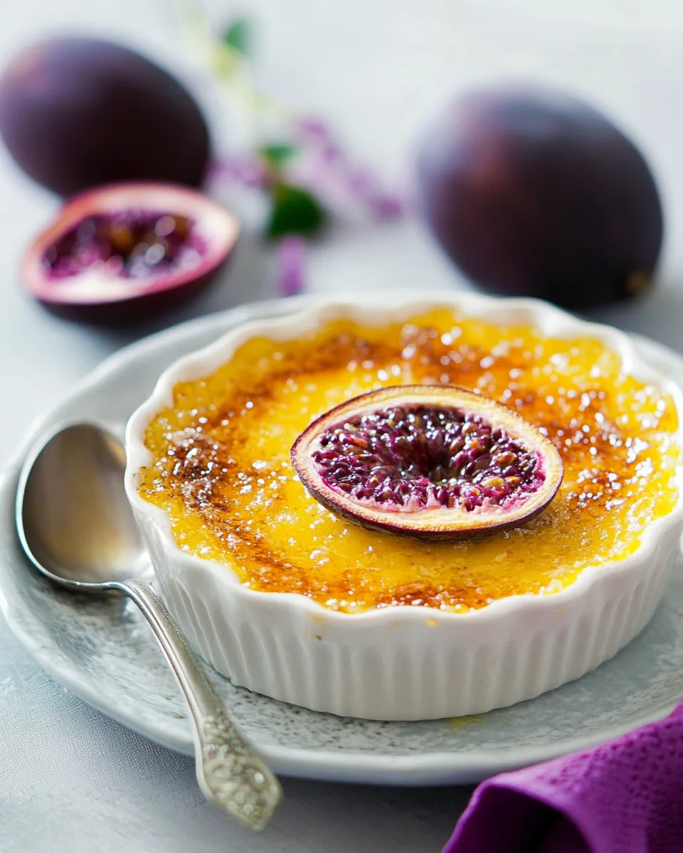 Passion Fruit Creme Brulee