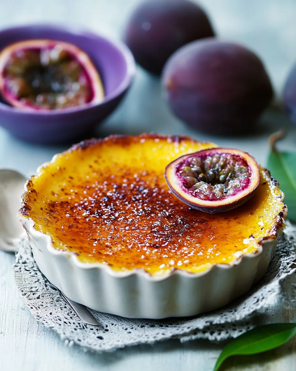 Passion Fruit Creme Brulee