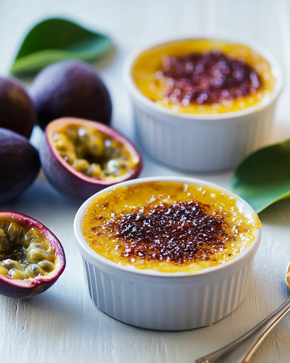 Passion Fruit Creme Brulee