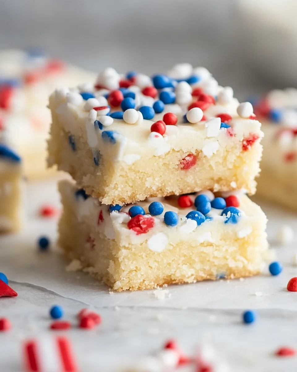 Patriotic Sugar Cookie Bars