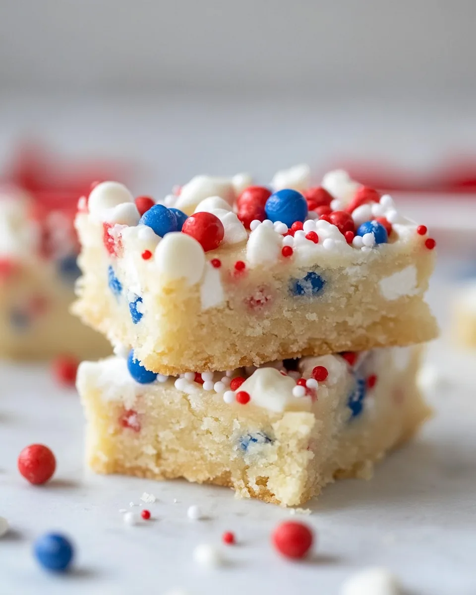 Patriotic Sugar Cookie Bars