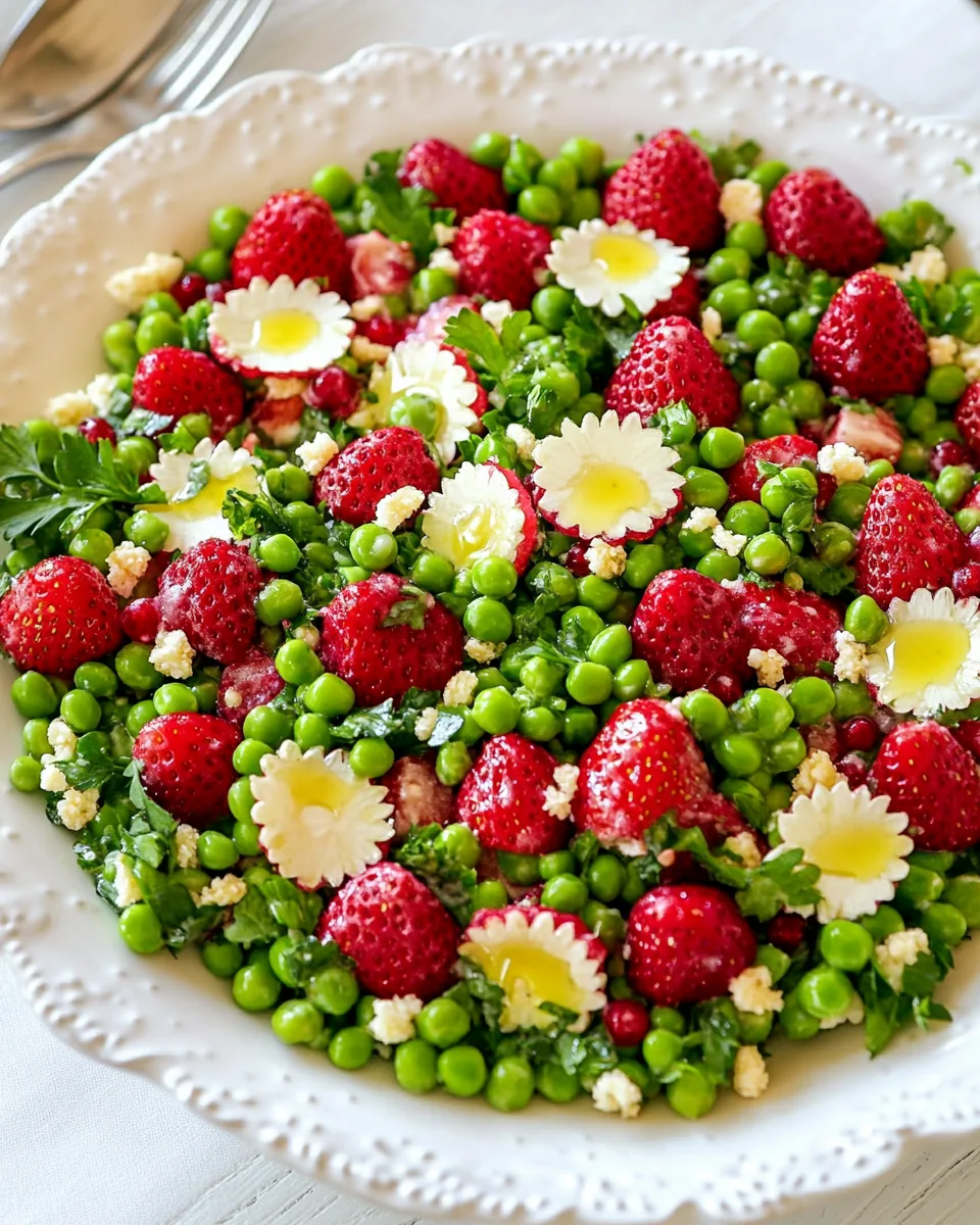 Pea and Strawberry Salad