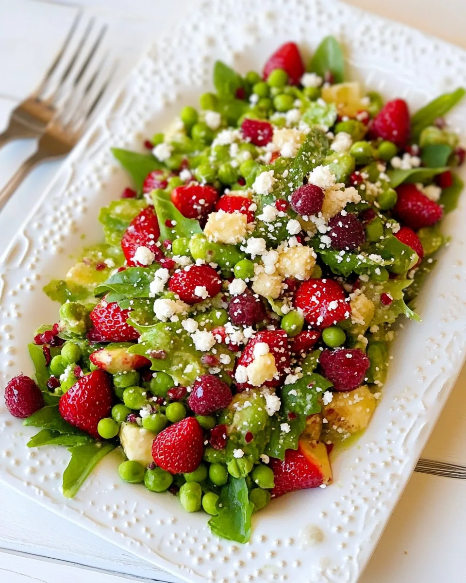 Pea and Strawberry Salad