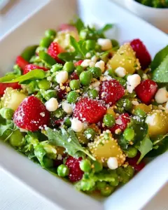 Pea and Strawberry Salad