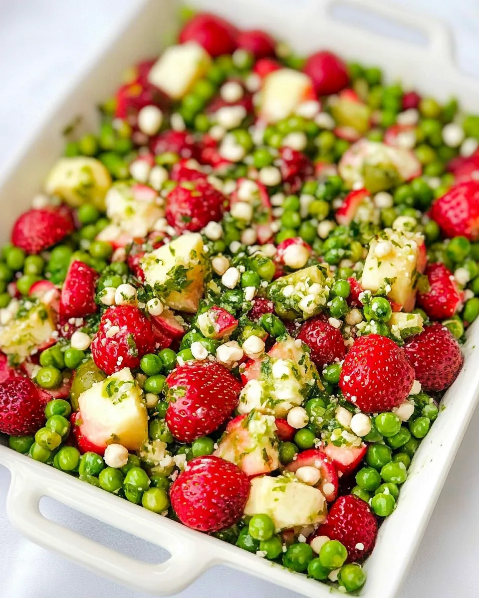 Pea and Strawberry Salad