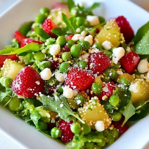 Pea and Strawberry Salad