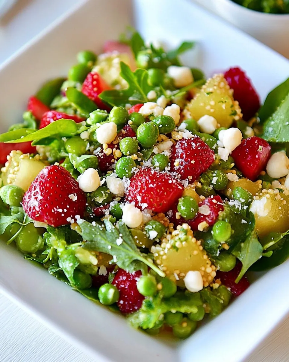 Pea and Strawberry Salad