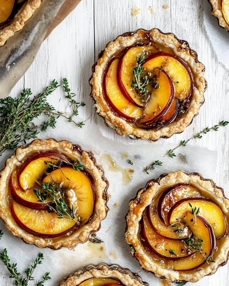 Peach Thyme Tarts