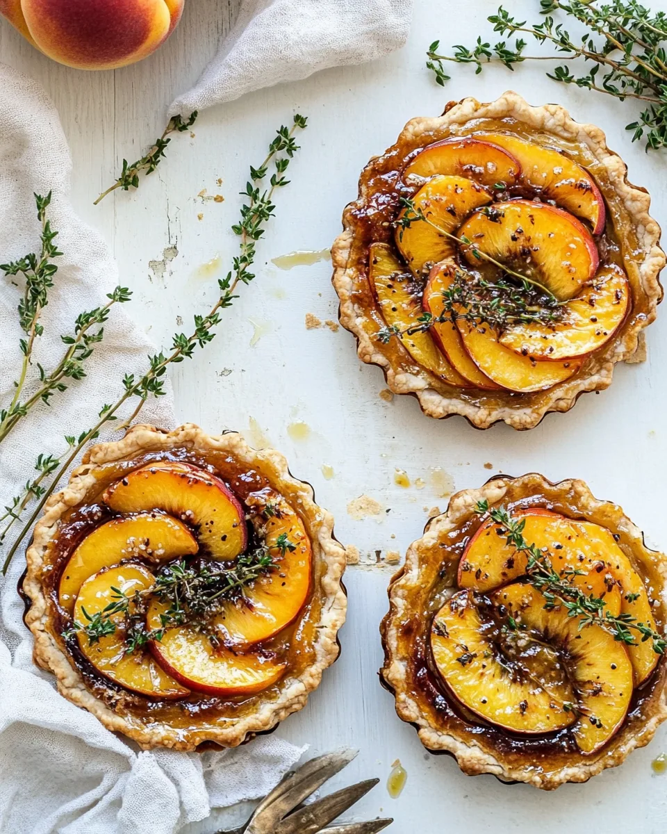 Peach Thyme Tarts