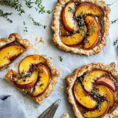 Peach Thyme Tarts