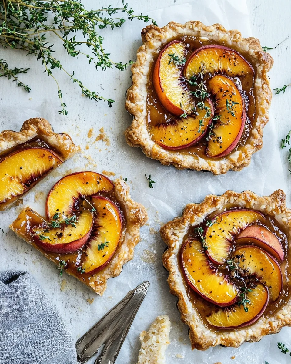 Peach Thyme Tarts