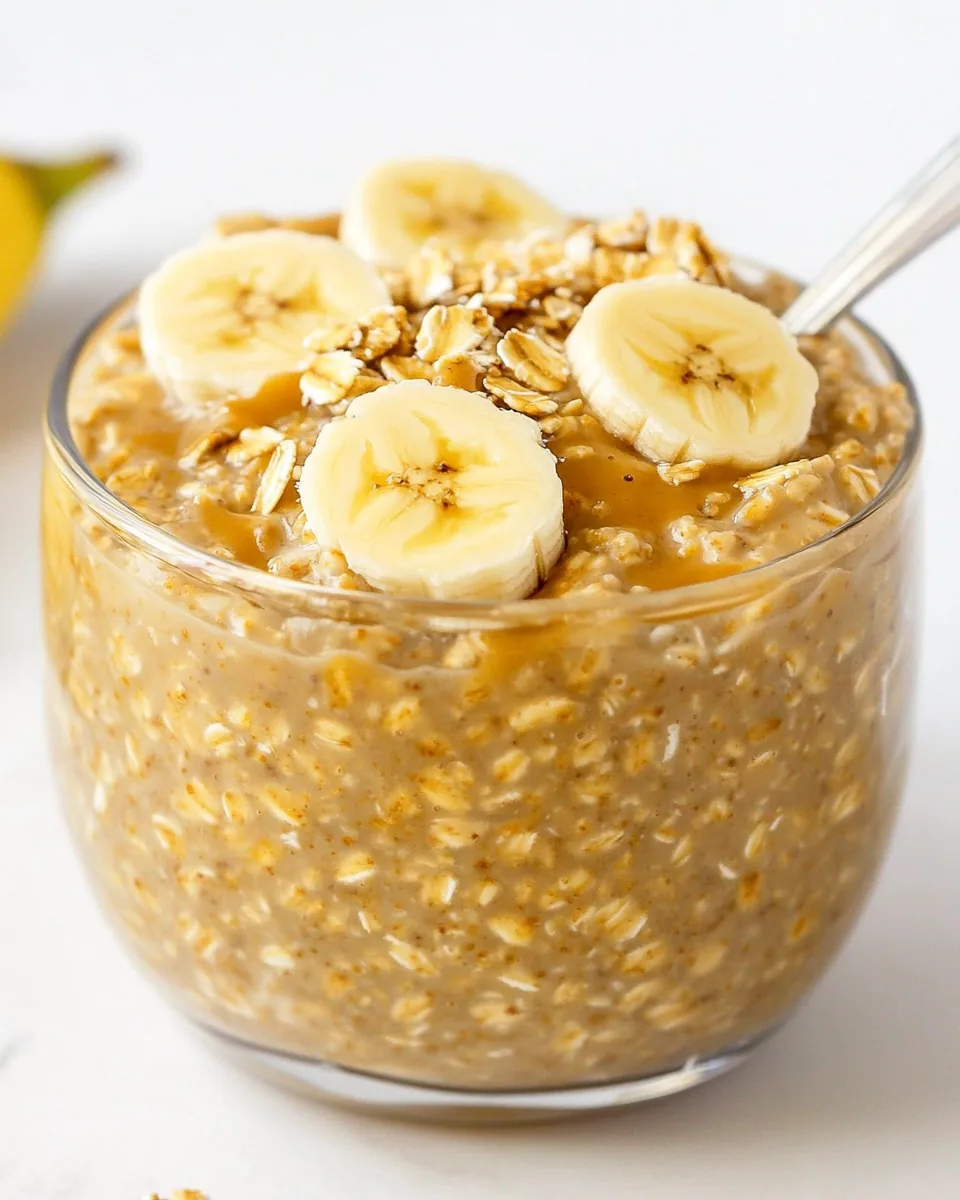 Peanut Butter Banana Overnight Oats