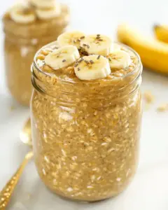 Peanut Butter Banana Overnight Oats