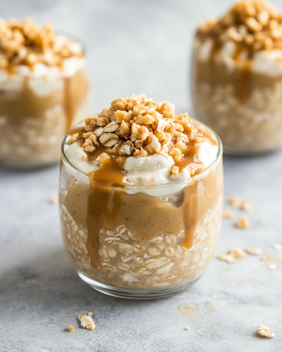 Peanut Butter Cheesecake Overnight Oats