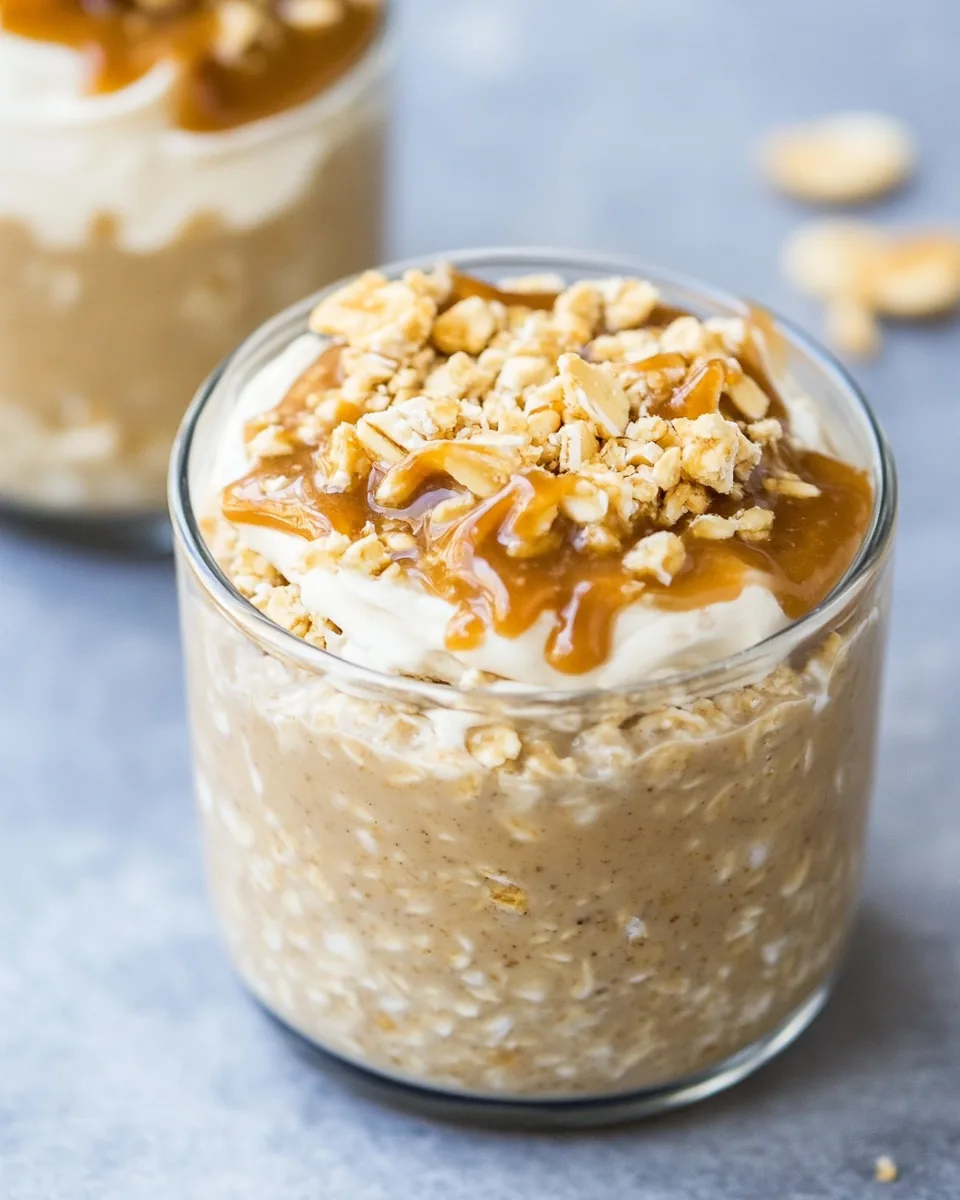 Peanut Butter Cheesecake Overnight Oats