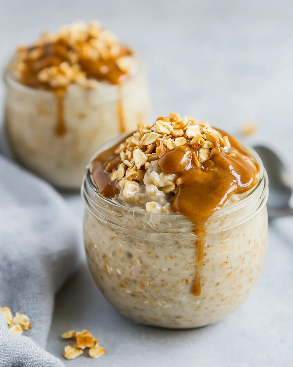 Peanut Butter Cheesecake Overnight Oats